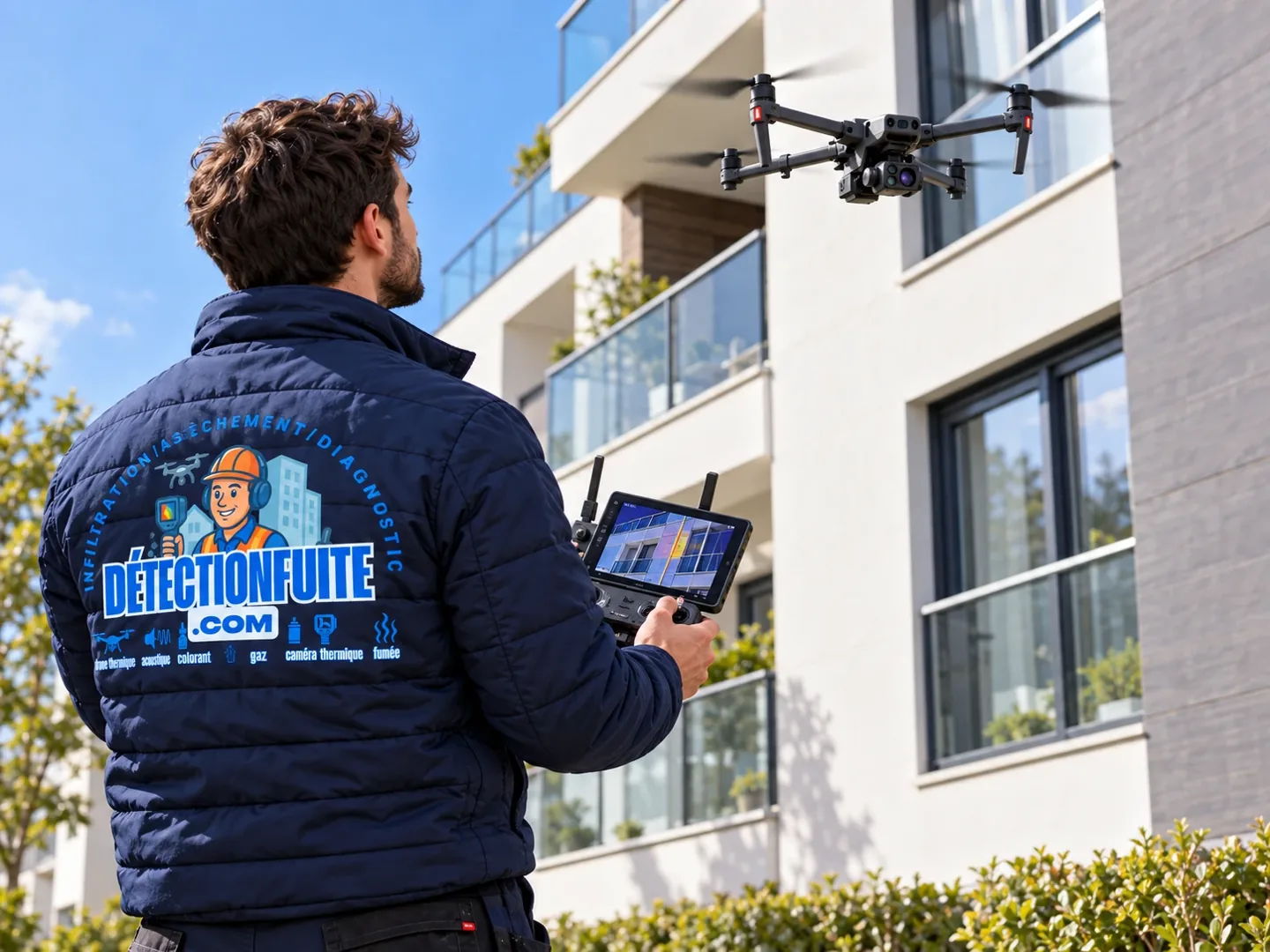 Drone thermique — technicien Détection Fuite en intervention